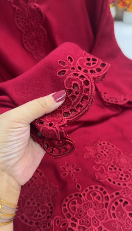 02-Piece Stitched & UnStitched Embroidered Premium Lawn