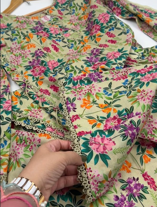 Stitched UnStitched 2PC Premium Quality Doria Lawn